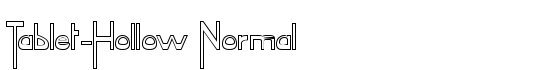 Tablet-Hollow Normal - Download Thousands of Free Fonts at FontZone.net