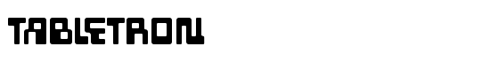 Tabletron - Download Thousands of Free Fonts at FontZone.net