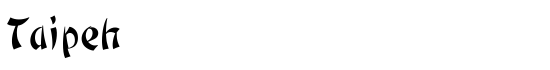 Taipeh - Download Thousands of Free Fonts at FontZone.net