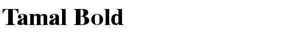 Tamal Bold - Download Thousands of Free Fonts at FontZone.net