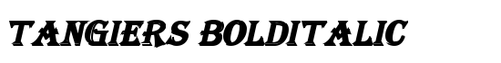 Tangiers BoldItalic - Download Thousands of Free Fonts at FontZone.net