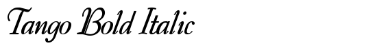 Tango Bold Italic - Download Thousands of Free Fonts at FontZone.net