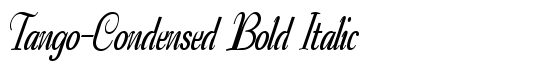 Tango-Condensed Bold Italic - Download Thousands of Free Fonts at FontZone.net