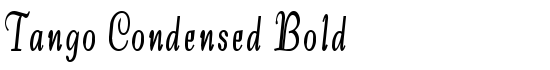 Tango-Condensed Bold - Download Thousands of Free Fonts at FontZone.net