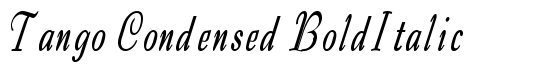 Tango Condensed BoldItalic - Download Thousands of Free Fonts at FontZone.net