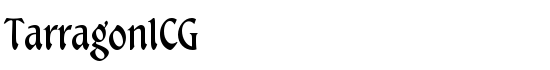 TarragonICG - Download Thousands of Free Fonts at FontZone.net