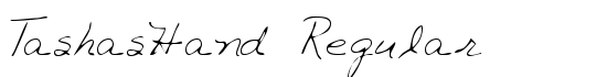 TashasHand Regular - Download Thousands of Free Fonts at FontZone.net