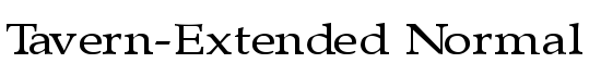 Tavern-Extended Normal - Download Thousands of Free Fonts at FontZone.net