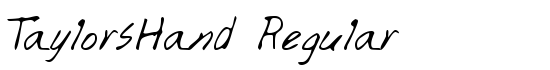 TaylorsHand Regular - Download Thousands of Free Fonts at FontZone.net