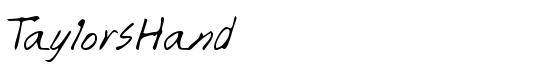 TaylorsHand - Download Thousands of Free Fonts at FontZone.net