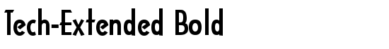 Tech-Extended Bold - Download Thousands of Free Fonts at FontZone.net