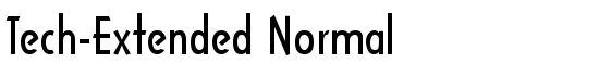 Tech-Extended Normal - Download Thousands of Free Fonts at FontZone.net