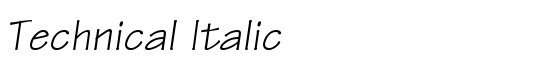 Technical Italic - Download Thousands of Free Fonts at FontZone.net