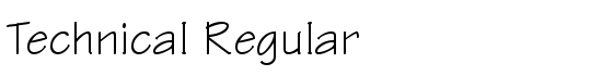 Technical Regular - Download Thousands of Free Fonts at FontZone.net