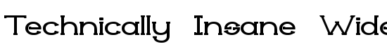 Technically Insane Widesemibold - Download Thousands of Free Fonts at FontZone.net