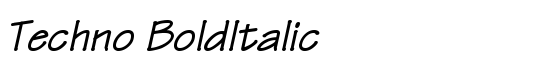 Techno BoldItalic - Download Thousands of Free Fonts at FontZone.net