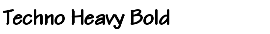 Techno Heavy Bold - Download Thousands of Free Fonts at FontZone.net