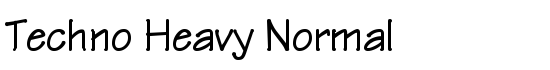 Techno Heavy Normal - Download Thousands of Free Fonts at FontZone.net