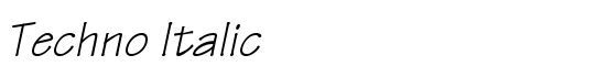 Techno Italic - Download Thousands of Free Fonts at FontZone.net