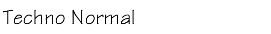 Techno Normal - Download Thousands of Free Fonts at FontZone.net