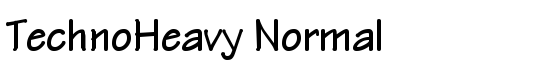 TechnoHeavy Normal - Download Thousands of Free Fonts at FontZone.net