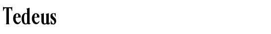 Tedeus - Download Thousands of Free Fonts at FontZone.net