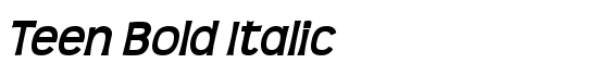 Teen Bold Italic - Download Thousands of Free Fonts at FontZone.net