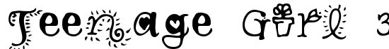 Teenage Girl 3 - Download Thousands of Free Fonts at FontZone.net