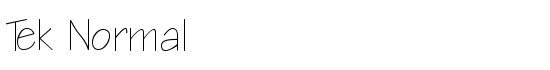 Tek Normal - Download Thousands of Free Fonts at FontZone.net