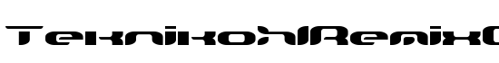TeknikohlRemix01 Normal - Download Thousands of Free Fonts at FontZone.net
