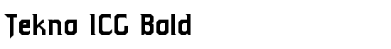 Tekno ICG Bold - Download Thousands of Free Fonts at FontZone.net