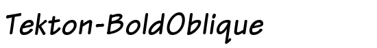 Tekton-BoldOblique - Download Thousands of Free Fonts at FontZone.net