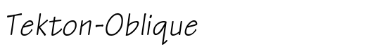 Tekton-Oblique - Download Thousands of Free Fonts at FontZone.net