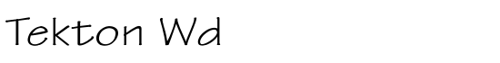 Tekton Wd - Download Thousands of Free Fonts at FontZone.net
