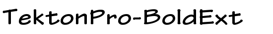 TektonPro-BoldExt - Download Thousands of Free Fonts at FontZone.net