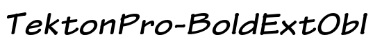 TektonPro-BoldExtObl - Download Thousands of Free Fonts at FontZone.net