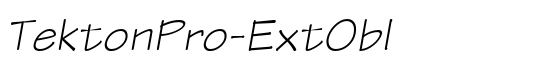 TektonPro-ExtObl - Download Thousands of Free Fonts at FontZone.net