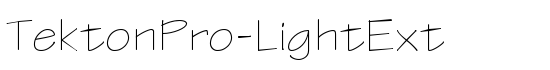 TektonPro-LightExt - Download Thousands of Free Fonts at FontZone.net