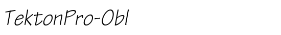 TektonPro-Obl - Download Thousands of Free Fonts at FontZone.net