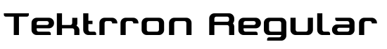 Tektrron Regular - Download Thousands of Free Fonts at FontZone.net