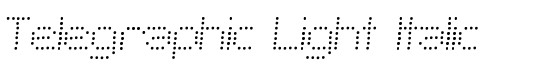 Telegraphic Light Italic - Download Thousands of Free Fonts at FontZone.net