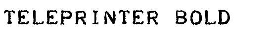 Teleprinter Bold - Download Thousands of Free Fonts at FontZone.net