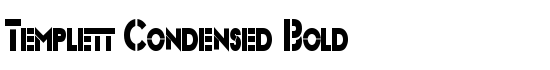 Templett Condensed Bold - Download Thousands of Free Fonts at FontZone.net