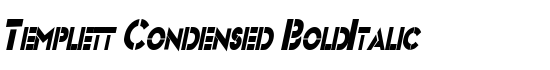 Templett Condensed BoldItalic - Download Thousands of Free Fonts at FontZone.net
