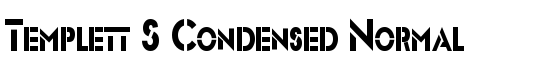 Templett S Condensed Normal - Download Thousands of Free Fonts at FontZone.net