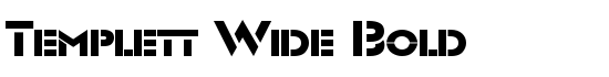 Templett Wide Bold - Download Thousands of Free Fonts at FontZone.net