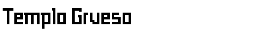 Templo Grueso - Download Thousands of Free Fonts at FontZone.net
