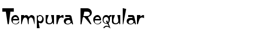 Tempura Regular - Download Thousands of Free Fonts at FontZone.net