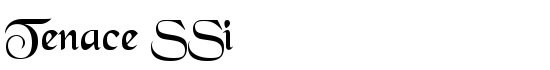 Tenace SSi - Download Thousands of Free Fonts at FontZone.net