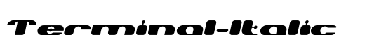 Terminal-Italic - Download Thousands of Free Fonts at FontZone.net